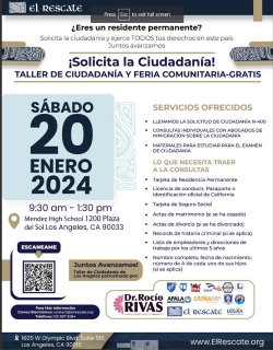 TALLER DE CIUDADANIA y FERIA COMUNITARIA GRATIS